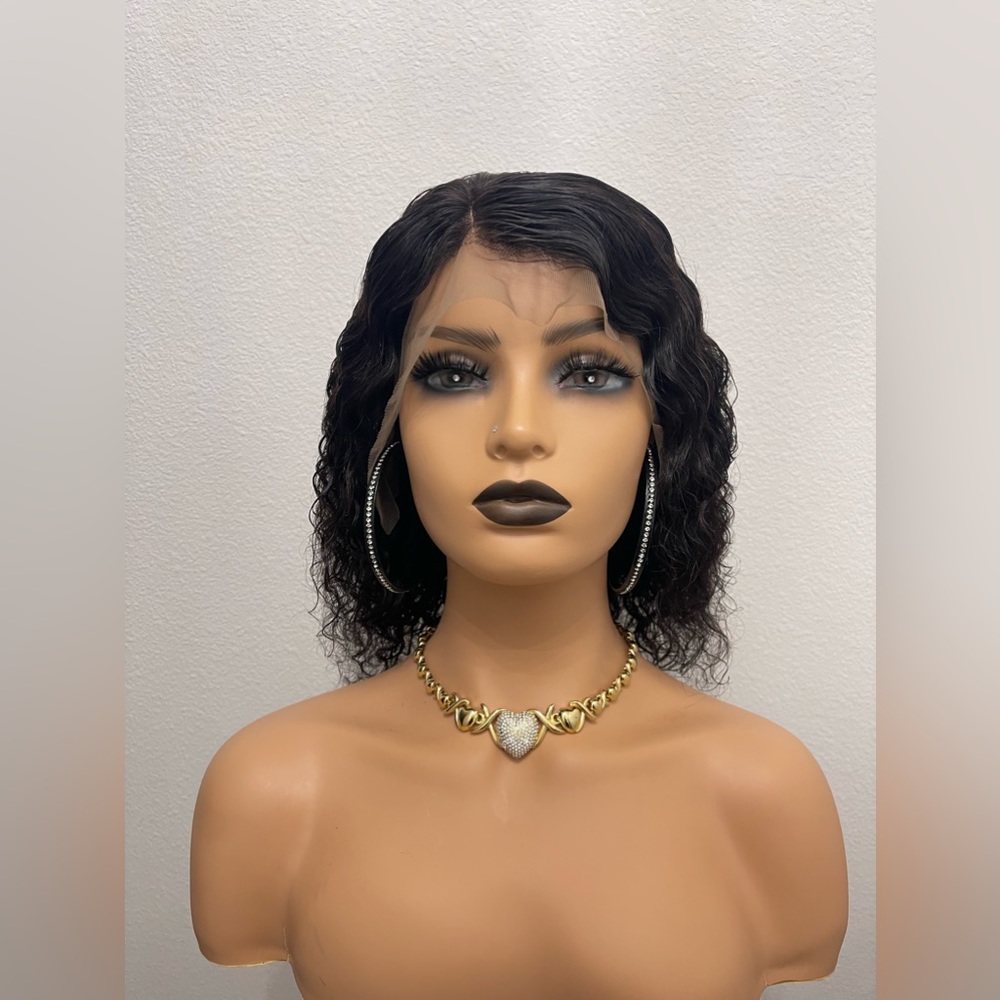 12” 13x4 Full Frontal Virgin Human Hair Bob Wig